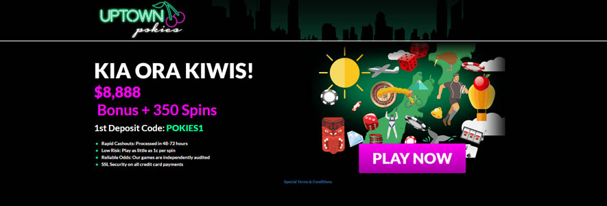 Uptown Pokies online casino NZ